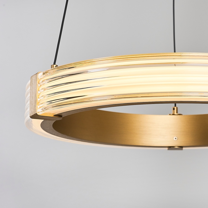 LED люстра на тросе JESI LED/22 Вт/230 В 3000 К диам. 40 см золотая