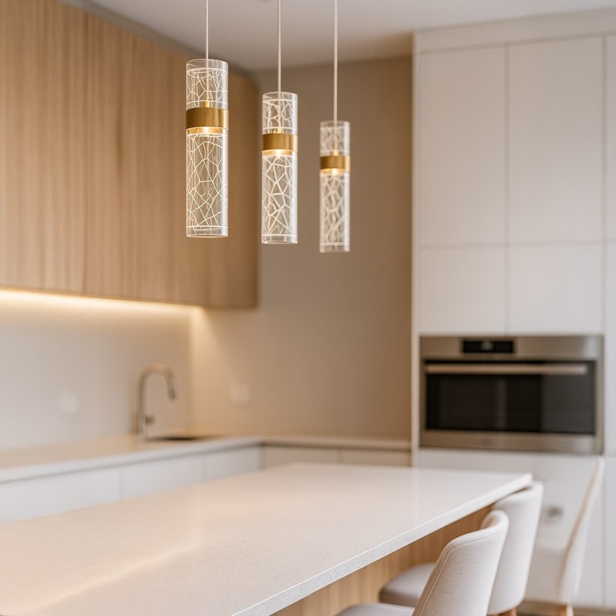 LED-люстра на тросе LAGOS LED/24W/230V золотая