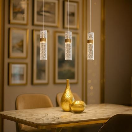 LED-люстра на тросе LAGOS LED/8W/230V золотая