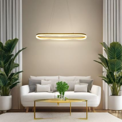 LED-люстра на тросе LED/45W/230V золотая