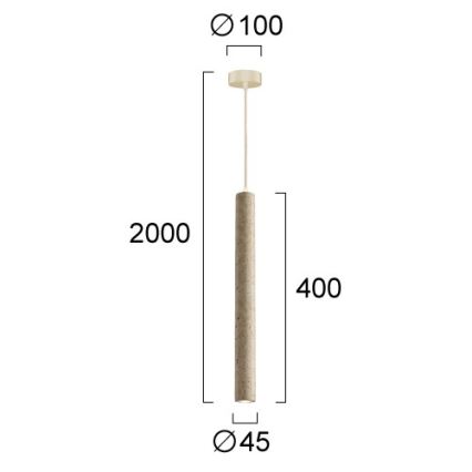 LED-люстра на тросе LEONARD LED/7W/230V бежевая