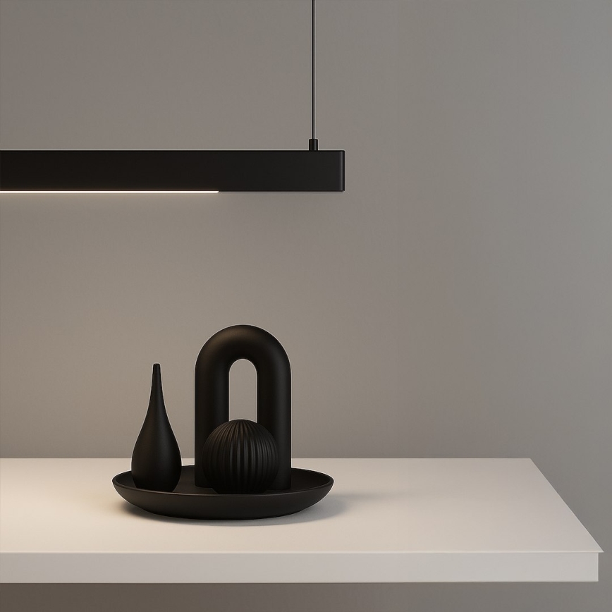 LED люстра на тросе LINEA LED/36W/230V 3000/4000/5700K CRI 90 чёрная