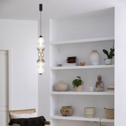 LED-люстра на тросе LUMMI LED/19W/230V чёрный/дымчатый