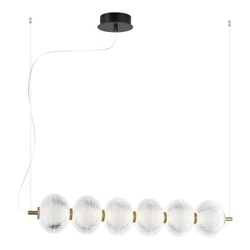 LED люстра на тросе PELLUCID LED/23W/230V золотая/прозрачная