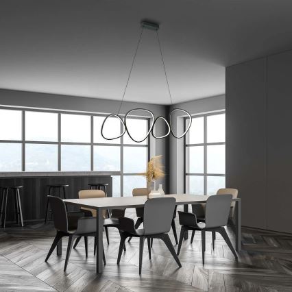 LED-люстра на тросе PETRA LED/48W/230V 4000K чёрная