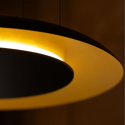 LED-люстра на тросе PIATTINO, 30 Вт/230 В, 2700/3200/4000 К, диаметр 40 см, чёрный/золотой