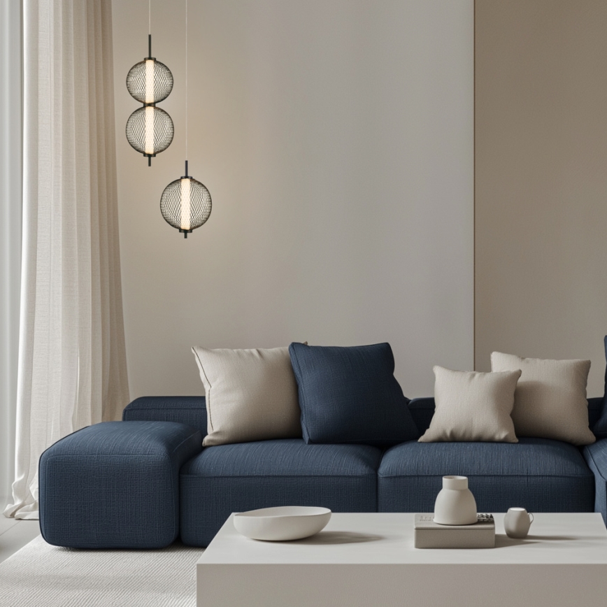 LED-люстра на тросе PUMA LED/10W/230V диам. 14 см чёрная