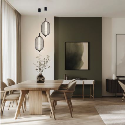 LED люстра на тросе PUMA LED/10W/230V диам. 15 см черная