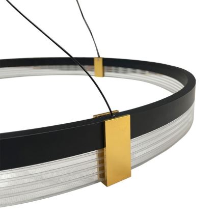 LED-люстра на тросе TRIANGLE, 40 Вт/230 В, 3000/4000/6000 К, диаметр 60 см, чёрная