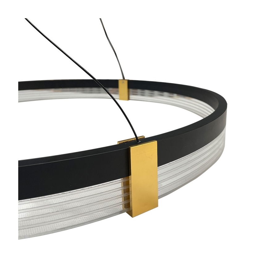 LED-люстра на тросе TRIANGLE, 40 Вт/230 В, 3000/4000/6000 К, диаметр 60 см, чёрная