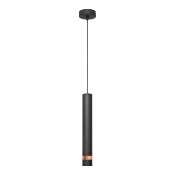 LED Люстра на тросе TUBA 1xGU10/4,8W/230V черная/медь