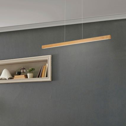 LED-люстра на тросе VERDE, 18 Вт / 230 В, 3000 К, 106 см, дуб