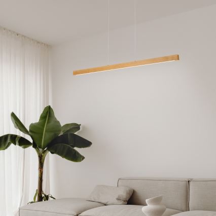 LED-люстра на тросе VERDE, 18 Вт / 230 В, 3000 К, 106 см, дуб