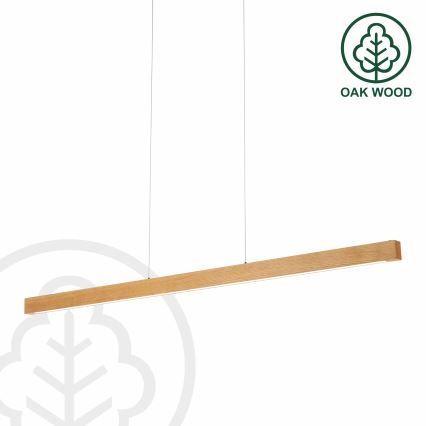 LED-люстра на тросе VERDE, 18 Вт / 230 В, 3000 К, 106 см, дуб