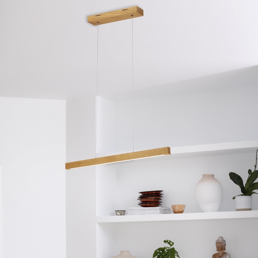 LED люстра на тросе VERDE LED/18W/230V 3000K 76 см дуб
