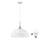 LED-люстра на тросі 1xE27/60W/230V біла/прозора