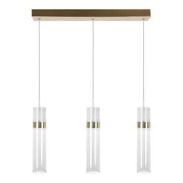 LED люстра на тросі AMBIENTE 3xLED/6 Вт/230 В 3000/4000/6000 К золота