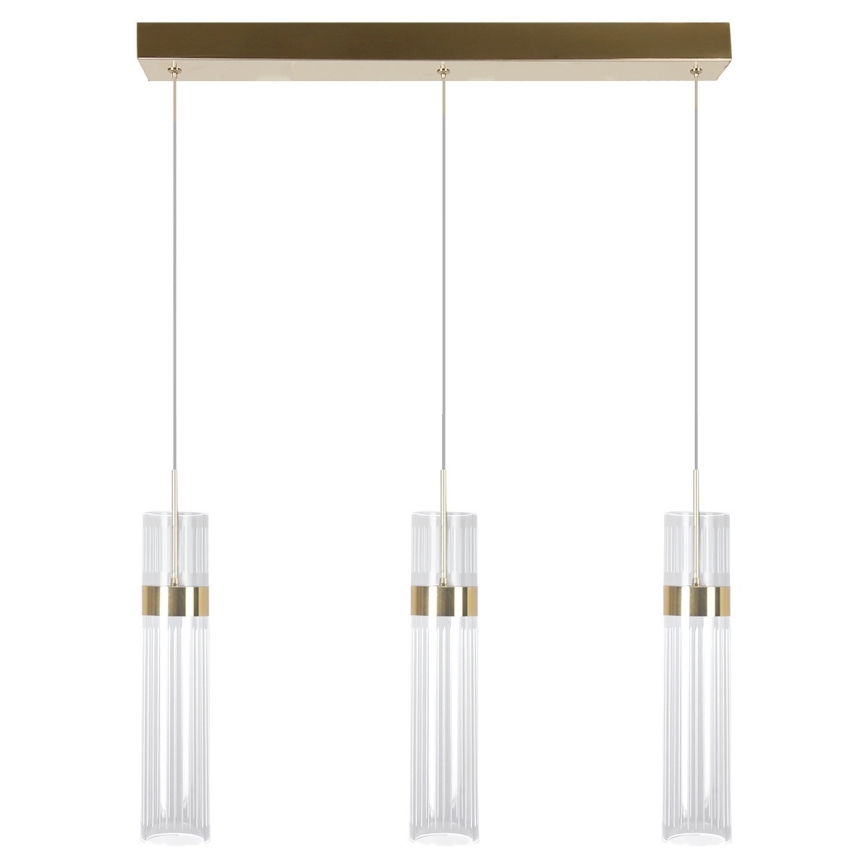 LED люстра на тросі AMBIENTE 3xLED/6 Вт/230 В 3000/4000/6000 К золота
