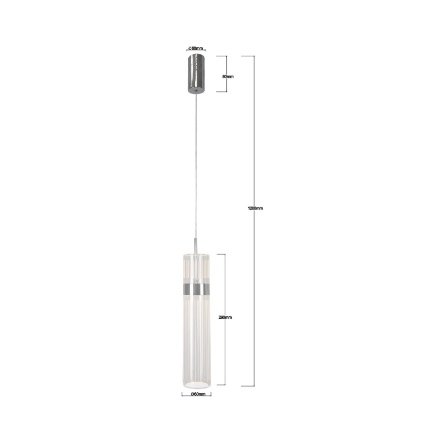 LED-люстра на тросі AMBIENTE LED/6W/230V 3000/4000/6000K глянцевий хром