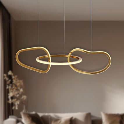 LED люстра на тросі ANNELI LED 30 Вт/230 В 80 см золота