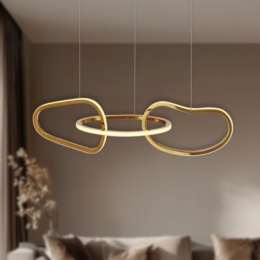 LED люстра на тросі ANNELI LED 30 Вт/230 В 80 см золота