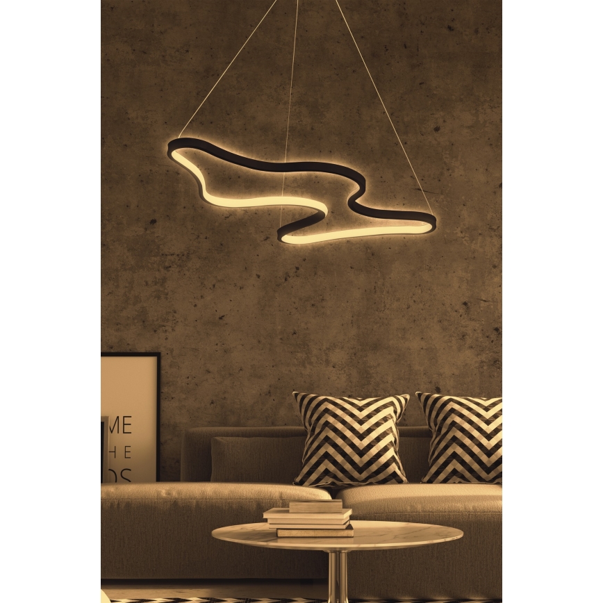 LED-люстра на тросі ARTISAN LED/36W/230V 4000K чорна