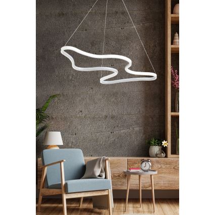 LED-люстра на тросі ARTISAN LED/36W/230V 6500K біла