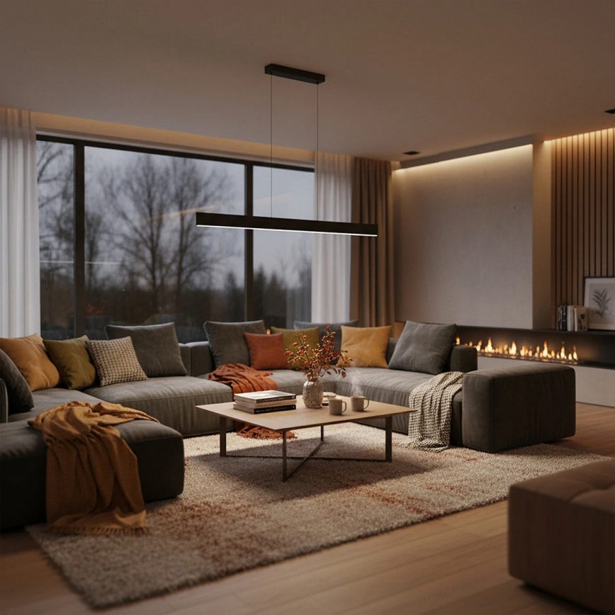 LED люстра на тросі BERNADETTA LED/20W/230V 4000K чорна