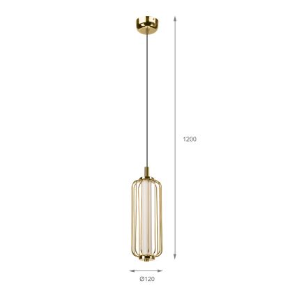 LED-люстра на тросі BONNIE LED/15W/230V 3000K золота