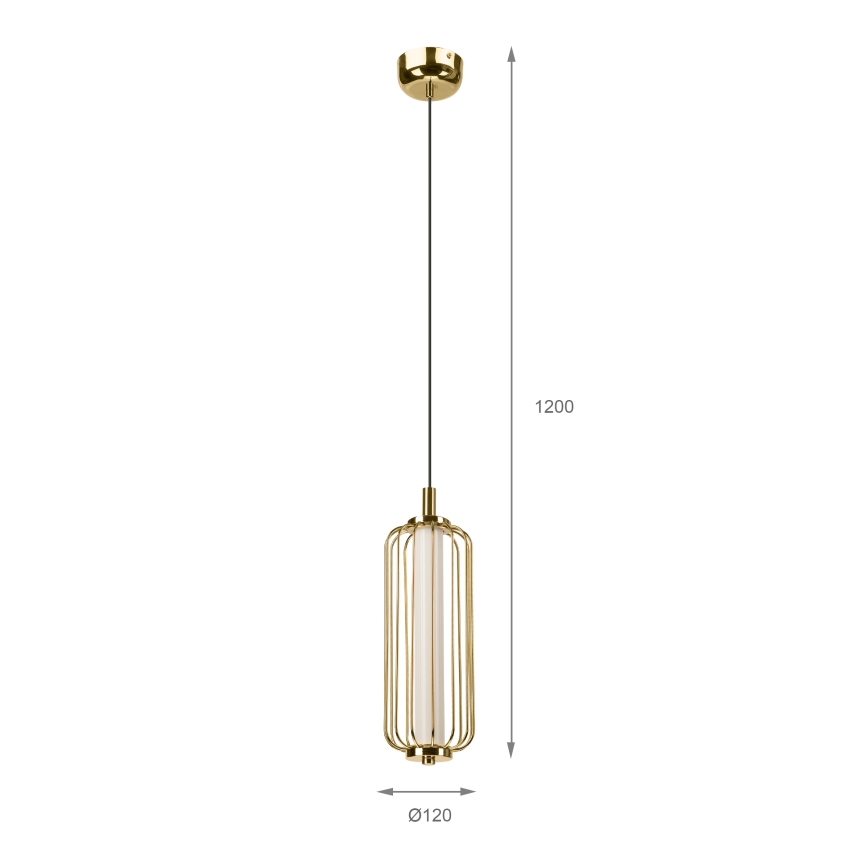 LED-люстра на тросі BONNIE LED/15W/230V 3000K золота