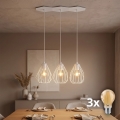 LED-люстра на тросі BRYLANT 3xE27/60W/230V біла