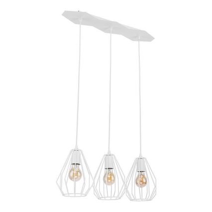 LED-люстра на тросі BRYLANT 3xE27/60W/230V біла