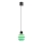 LED люстра на тросі CACTUS LED/3W/230V 3000K чорна/зелена