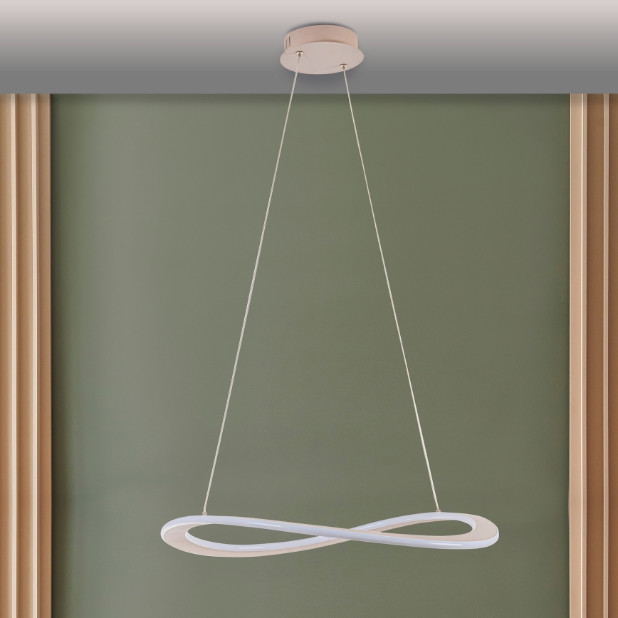 LED-люстра на тросі CASHMERE LED/40W/230V діаметр 59,5 см бежева