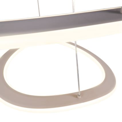 LED-люстра на тросі CASHMERE LED/75W/230V, діаметр 59,5 см, бежева