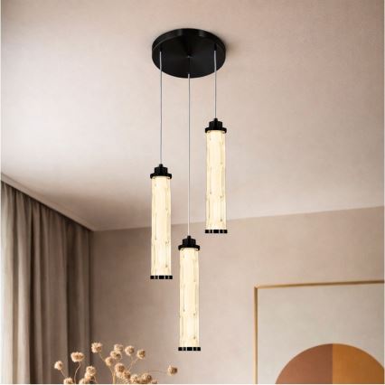 LED-люстра на тросі CORTE LED/25W/230V чорна