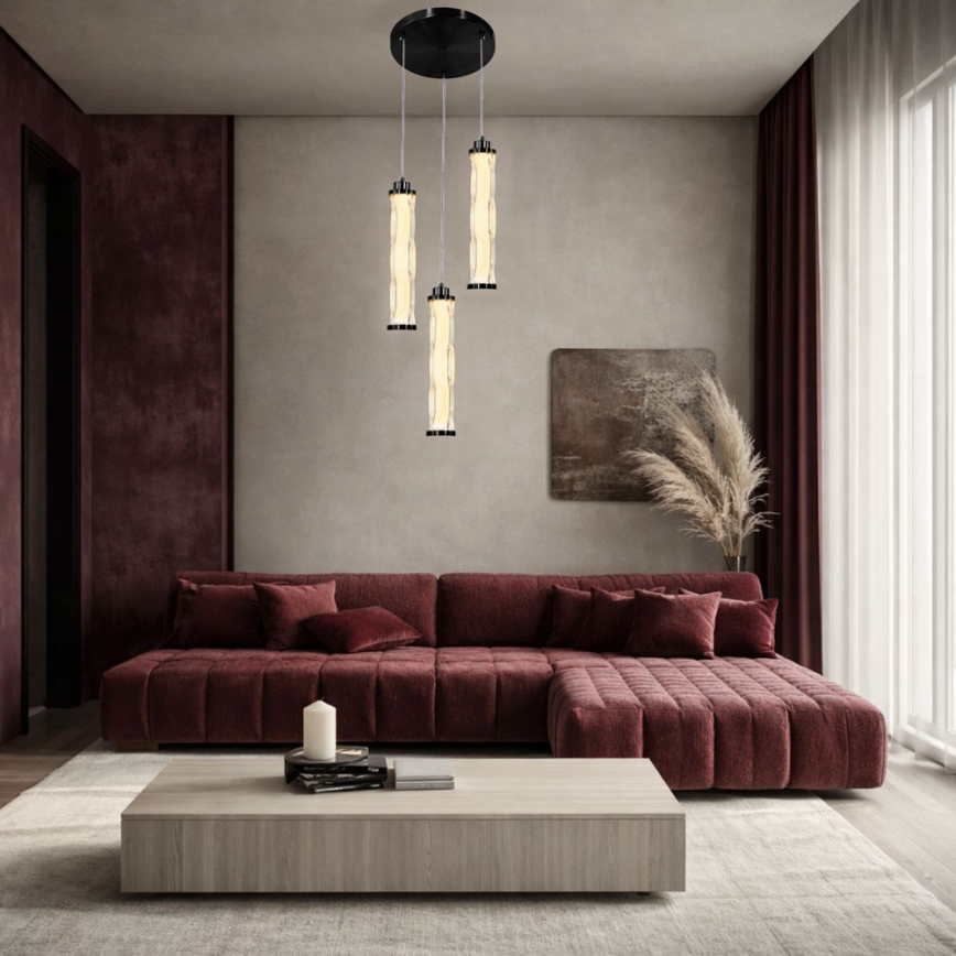 LED-люстра на тросі CORTE LED/25W/230V чорна