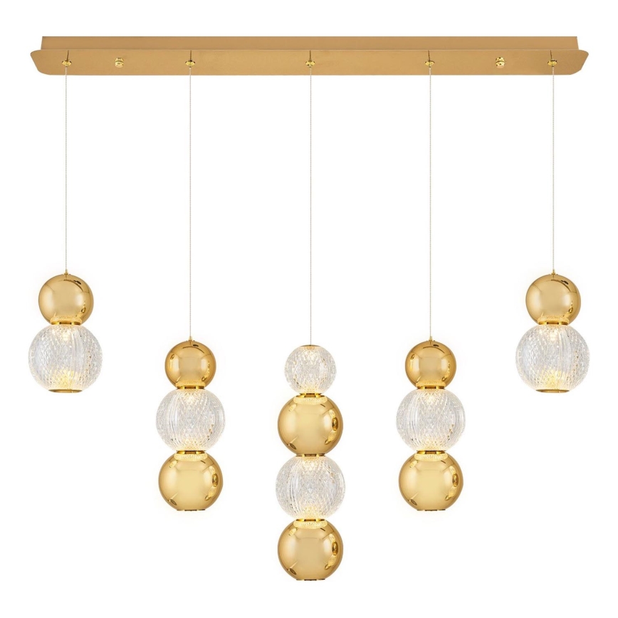 LED-люстра на тросі CREMONA LED/27 Вт/230 В 3000 К золота