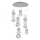 LED-люстра на тросі CREMONA LED/34W/230V 3000K матовий хром