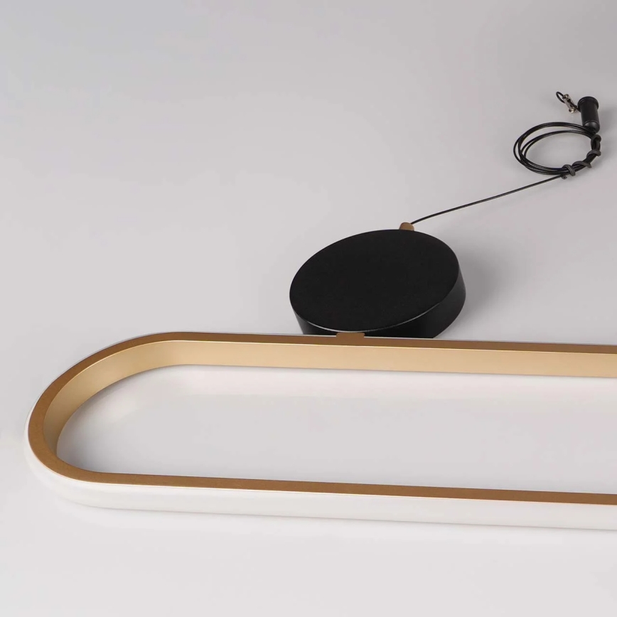 LED-люстра на тросі FLORENTYNA LED/48 Вт/230 В 4000 К золота/чорна