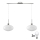 LED Люстра на тросі HARMA 2xE27/60W/230V матовий хром/білий