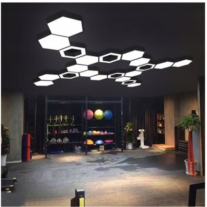 LED-люстра на тросі LED/20W/230V, чорна