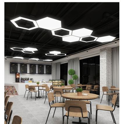 LED-люстра на тросі LED/20W/230V, чорна