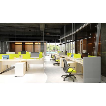 LED-люстра на тросі LED/44W/230V 6000K 120 cm чорна