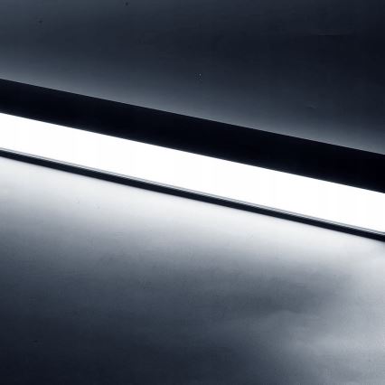 LED-люстра на тросі LED/44W/230V 6000K 120 cm чорна