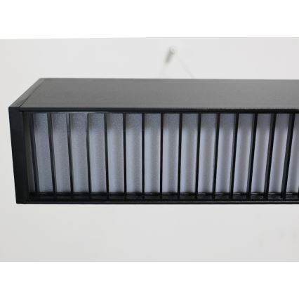 LED-люстра на тросі LED/55W/230V 3000/4000/6500K 120 cm чорна