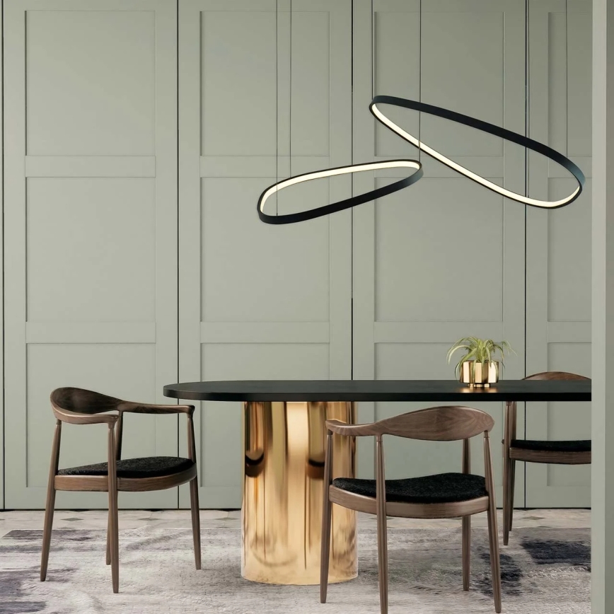 LED-люстра на тросі MICHELLE LED/48W/230V 4000K чорна