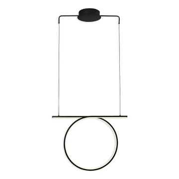 LED Люстра на тросі ODETTA LED/30W/230V 4000K чорна