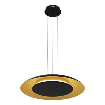 LED-люстра на тросі PIATTINO LED/30 Вт/230 В 2700/3200/4000К діаметр 40 см чорний/золотистий