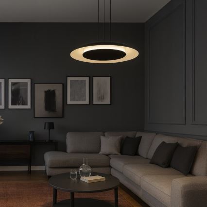 LED люстра на тросі PIATTINO LED/30W/230V 2700/3200/4000K діам. 40 см чорна